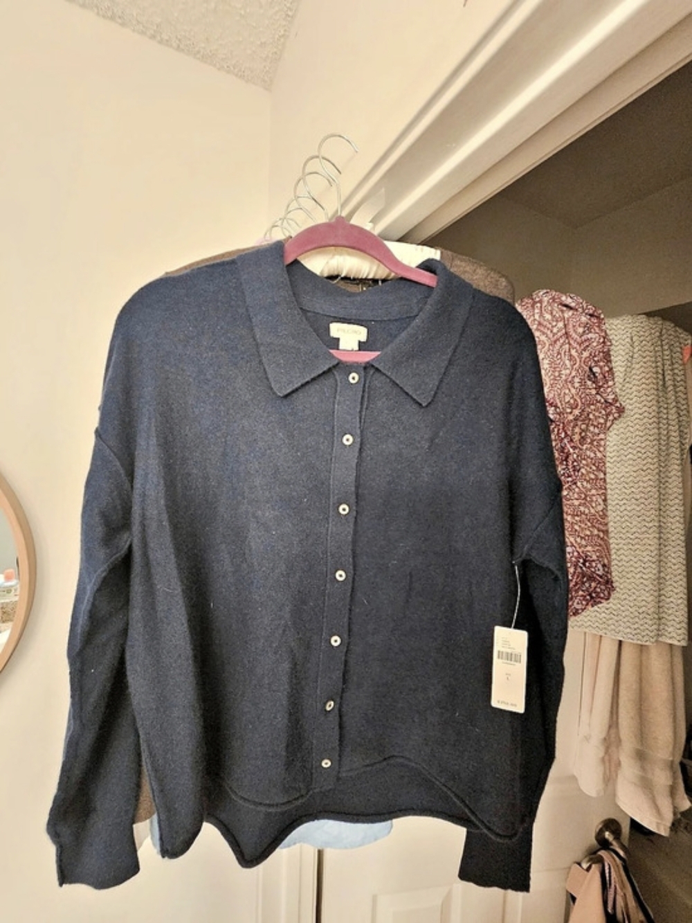 bebe V-Neck Knit Cardigan - Picture 7 of 7